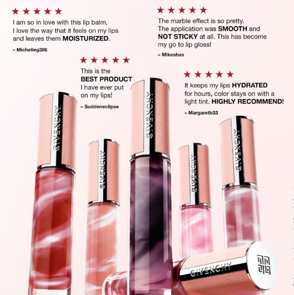 Givenchy Rose Perfecto Hydrating Tinted Lip Balm - 001 Irresistible Pink - Picture 6 of 7